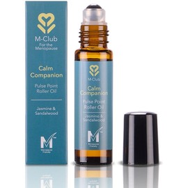 M-Club Jasmine & Sandalwood Essential Oil Pulse Point Roller - Aromatherapy Calm Companion Promotes Tranquillity - Natural Essential Oil Blend with Jasmine & Sandalwood – Bag Friendly Roll On 8ml