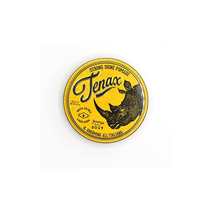 Tenax Water Soluble Pomade, Strong Hold with Clean Shine, 4.5