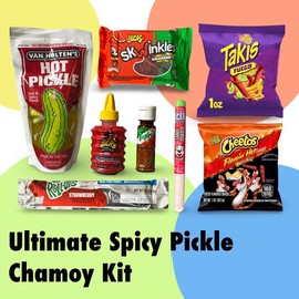Ultimate Spicy Pickle Complete Chimoy Kit With Icee Powder, 8 Piece Kit