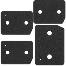 VIVIIHOO 4 x Sponge Filter for Miele Tumble Dryer Filter Replacement Parts Including Heat & Grundig Filter, Fine / Coarse, Suitable for Miele T1 Series & Bauknecht Dryer-9164761 Heets Filter for