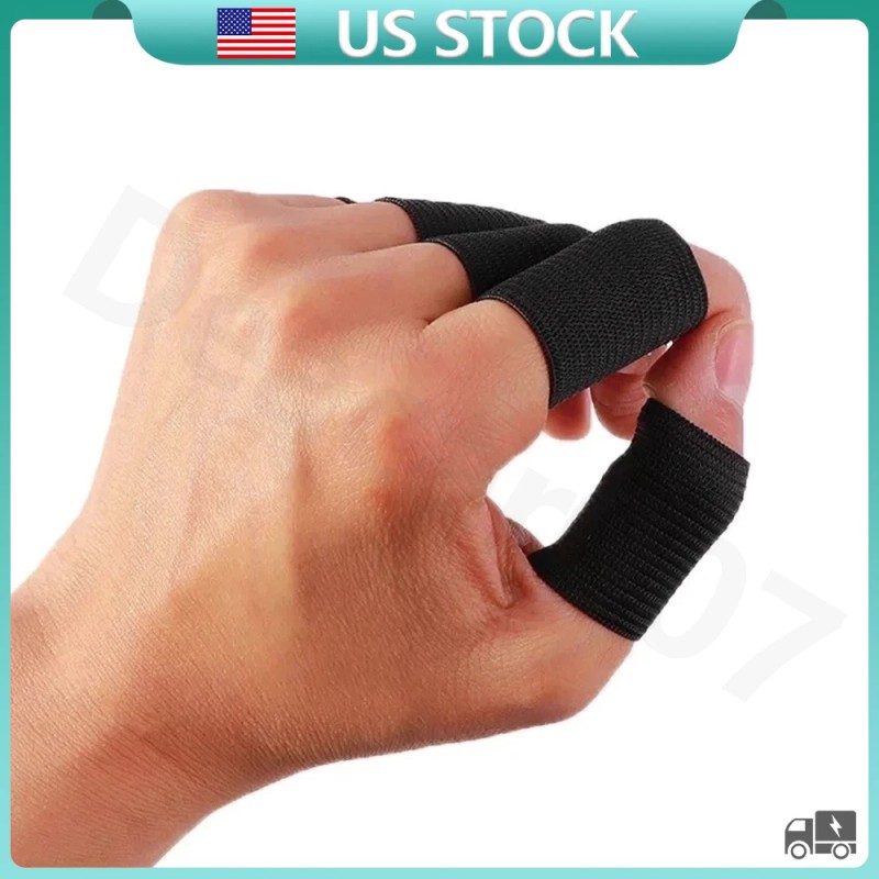 Deacar007 10pcs Finger Compression Sleeves Protector Support Pain Management Elastic
