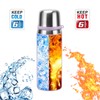 Stainless Steel Flask with Cup 700ml/23.6oz Vacuum Insulated Thermo Bottle