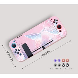 Switch Console, Switch Games Case, Switch NS Case, Switch Protective Case, Ultra Thin TPU Material, High Resolution Colour Images, Does Not Fade (D)