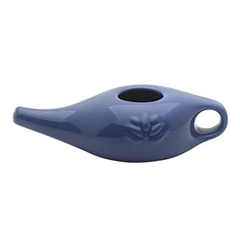 Lecerrot Nasal Neti Pot, Ceramic Neti-Pot Sine Rinse Pot for Nasal Rinse, Detoxification, Sinus Relief, Nasal Rinse, Jal Neti Natural Nasal Decongesting Tool Kit for Home