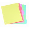 Oxford Binder Dividers Easy-Index, 5 Tabs/Pack, Letter Size, Multicolor