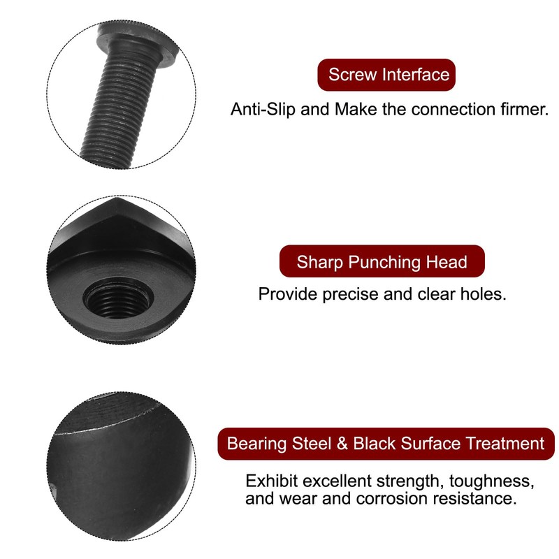 sourcing map Sheet Metal Punch Hole Punch 50mm Bearing Steel