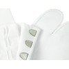Unisex Broadcloth Split - Toe "Tabi" Socks, White, 4 Clasps,