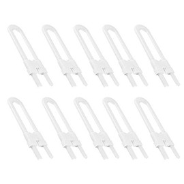 Gabinetes de seguridad para bebés Cerraduras en forma de U - Cerraduras de plástico duraderas Cerradura deslizante de seguridad para niños - Cerraduras para puertas de cajones de seguridad para niños (10 piezas)