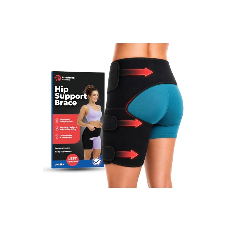 ARMSTRONG AMERICA Hip Brace Thigh Compression Sleeve – Hamstring Compression