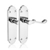 XFORT Chrome Elegance Range Polished Chrome Richmond Lever Latch Handles,