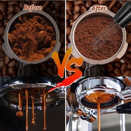 Yeelan Coffee Tamper Set 22 PCS,Espresso Accessories with Coffee Espresso Tamper 51mm & WDT Tool,Barista Tools with Tamper Mat,Coffee Stirrer,Frothing Pitcher,Latte Art Pen for Espresso Coffee Machine