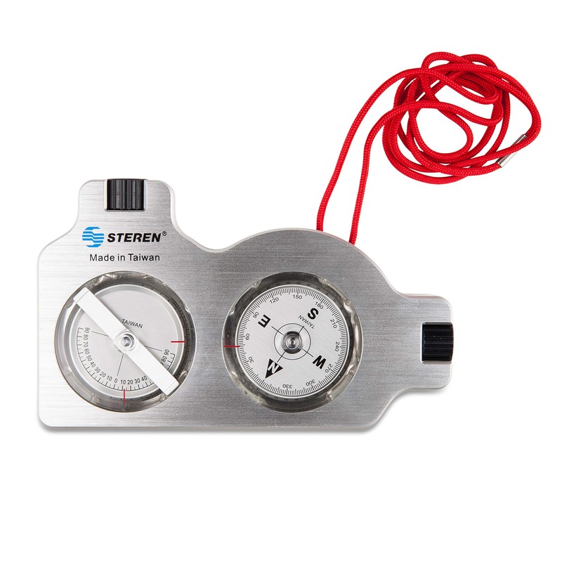 STEREN Multifunctional Surveyor Compass with Clinometer | Durable Aluminum Satellite