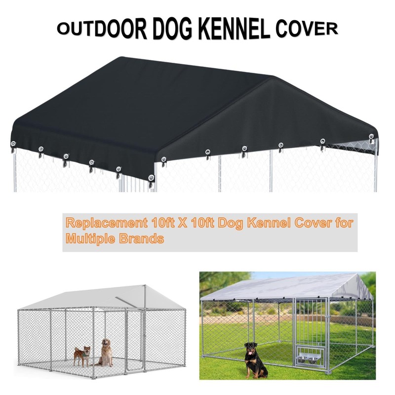 Ddeman Outdoor Dog Kennel Cover 10'W x 10'L Made of