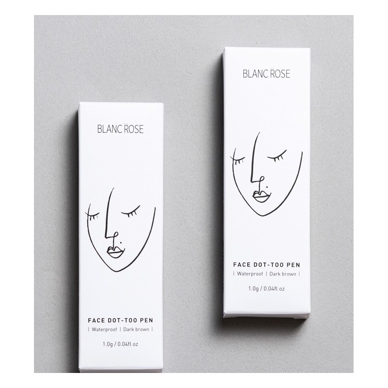블랑로즈 페이스 닷 투 펜, 다크브라운, 1개 Blanc Rose Face