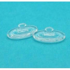 Primadonna Silicone Oval 13mm Nose Pads New Clear