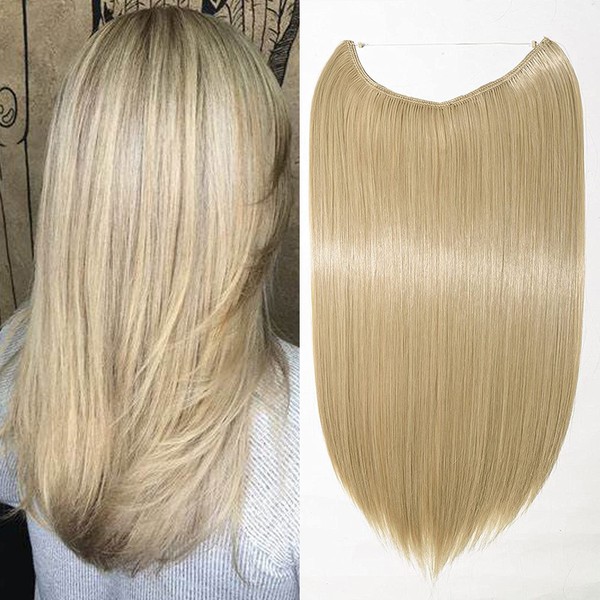 Hair Extensions, 1 Braid, Hair Thickening, Smooth with Invisible Wire
