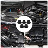 Pack of 5 rubber engine cover clips for engine cover,