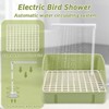Automatic Bird Bath with Pump, Parrot Bathtub with Anti-Bite Cord