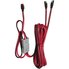 revolt Accessories for Solar Case: Y-Connection Cable for 2 Solar Panels, 2 SAE to Anderson Plugs, 4 m (Folding Solar Panels, Folding Solar Systems, Waterproof Bags)