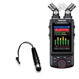 BoxWave Stylus Pen Compatible with TASCAM Portacapture X8 - mini Capacitive Stylus, Small Rubber Tip Capacitive Stylus Pen - Jet Black