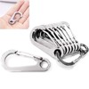 10 Pcs Carabiner Mini Carabiner Snap Hook SUS420J2 Stainless Steel
