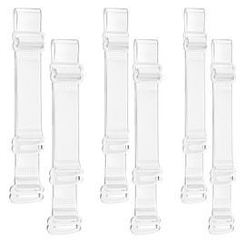6 Pairs Clear Bra Straps Invisible,Non-Slip Adjustable Clear Strap Bra for Women Strapless Bras Transparent Bra Straps,Soft Replacement Adjustable Bra Straps for Women Clear Straps 12mm,15mm,18mm
