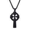 U7 Ancient Black Viking Pendant Necklace For Men Women Gothic