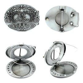 Big Silver Belt Buckle Men: Large Belt Buckle Beer Holder Mens Belt Buckle | Western Large Belt Buckle Don't Tread On Me Belt Buckles Men Western Cowboy, Big Belt Buckle Men's Novelty Belt Buckles