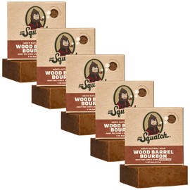 Dr. Squatch Men's Bar Soap - 3-Pack - Wood Barrel Bourbon - All Natural Bar Soap for Men - Smell like Barrel Aged Bourbon