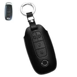 WiiLemz Key Case for Nissan Serena C28 Lux B4 X-Trail New Sakura B6 Series Key Cover with Premium Leather Key Ring 4 Buttons Side Sliding Door