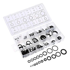 Haobase 225 Pcs/18 Sizes Rubber O-Ring Kit Gasket Washer Seals Assortment Set