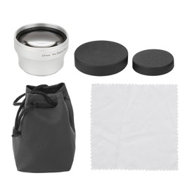 37MM 2X Aluminium Alloy Magnification Converter Lens for 37MM Diameter Camera Lens