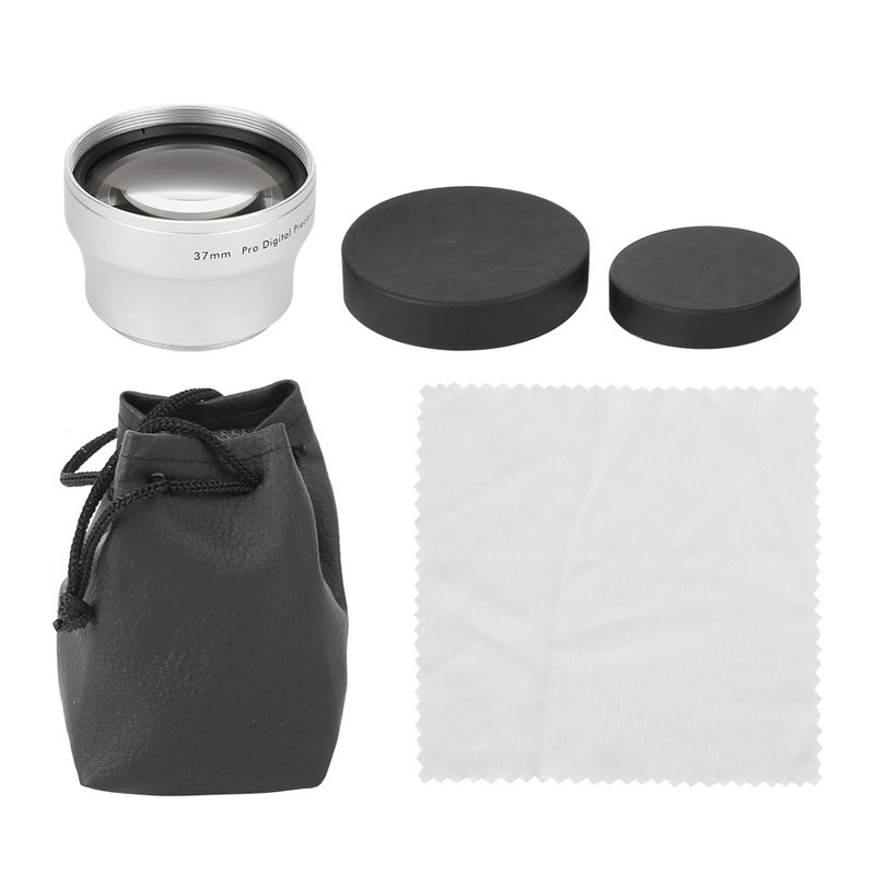 37MM 2X Aluminium Alloy Magnification Converter Lens for 37MM Diameter