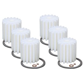 6 (Six) RF-1 Micron Rated Fuel Oil Filters Canister w/Gaskets Fit 1A-25A 77B Eddington S-254 Sears 8055 Mitco 264 AutoFlo F-300