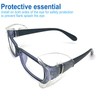 KONEWONG 6 Pairs Safety Glasses Side Shields, Slip on Side
