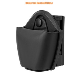 TACNEX Open Top Handcuff Case Quick Release Cuff Holster fit Standard Chain & Hinged Handcuff Holder Polymer Sheath Keeper for Law Enforcement Police Prison/Correctional Officer Belt Clip