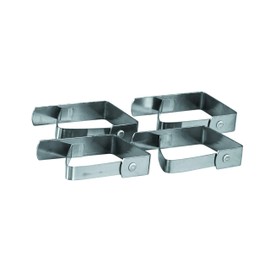 Avanti Table Cloth Clips 4-Pieces Set, Silver