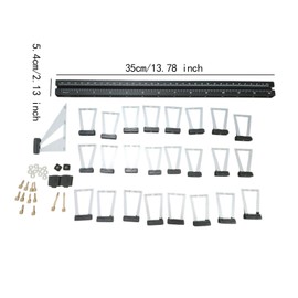 Baoblaze Dovetail Jig Wood Scribe Tool Set Woodworking Scribing Tool Aluminum Multifunctional Length 35cm Professional Dovetail Marker