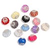 【B197】Mixes of six different fancy beads including square beads, round