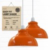 Orange Ceiling Lamp Shades Set of 2 Light Shade 29cm