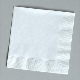 Creative Converting Bright White (White) Beverage Napkins (50 Count)