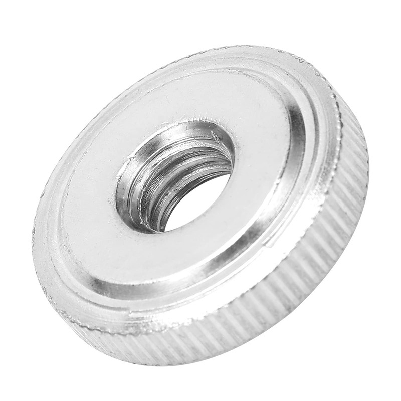 Pack of 10 Knurled Nuts, M8 Round Flat Knurled Nuts