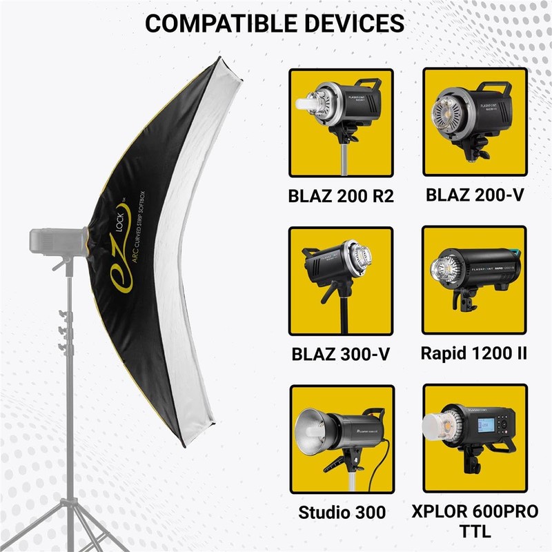 Glow EZ Lock 16x60 ARC Curved Strip Light Softbox Bowens