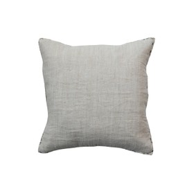 Creative Co-Op, Natural Patterned Edge Woven Cotton and Linen Pillow