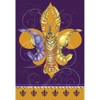 Black and Gold Color Crawfish on Fleur de Lis 18