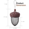 KALLAK Metal Acorn Hanging Bird Feeder Outdoor Decoration