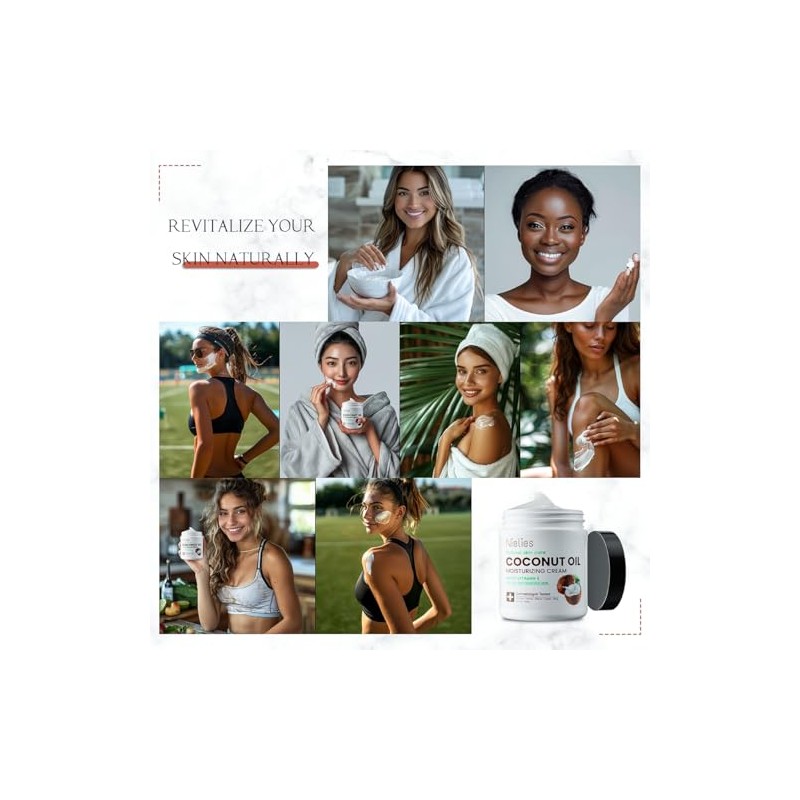 Coconut Oil Cream, Crema Corporal Coco, Crema de Coco, aceite