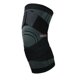 Rodillera Deportiva Neopreno J.H. Company JB-76 Compresión Ajustable Negra