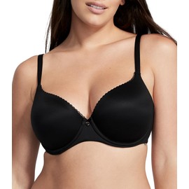 Victoria's Secret Everyday Comfort T Shirt Demi Bra, Lace, Bras for Women, Body by Victoria Collection, Black (36C)