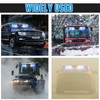 Afurkuot 2-in-1 Blue & White LED Windshield Dash Strobe Lights,